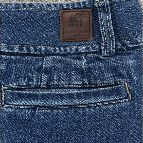 VTG Caribbean Joe Jean Midi Maxi Prairie Skirt Sz 10 Western Cottagecore 90s Y2K - Picture 3 of 9